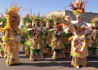 Mummers in parade