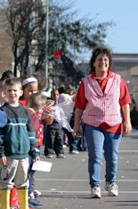 Committee member on parade route